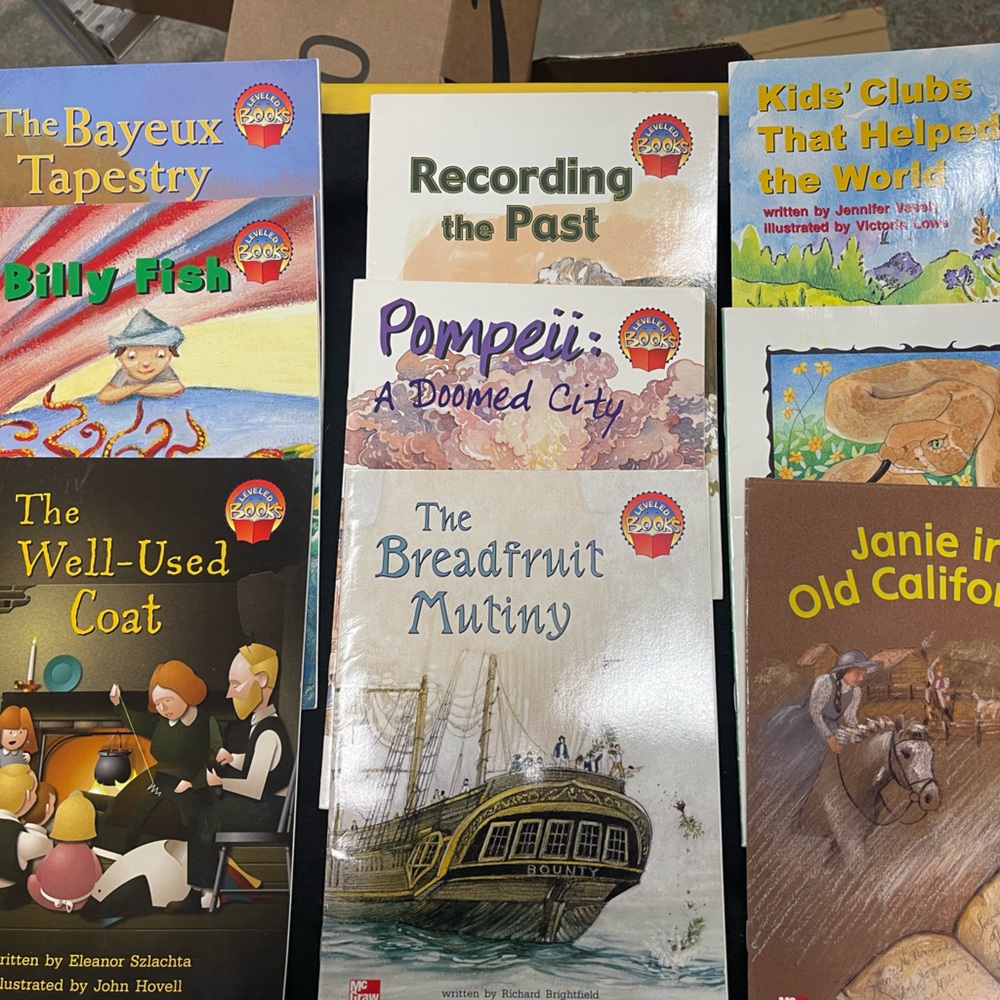 9 McGrew Hill level books